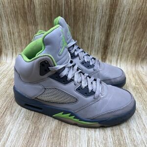 Nike Air Jordan 5 Retro Green Bean Men's Size 9 Grey Sneakers Shoes DM9014-003